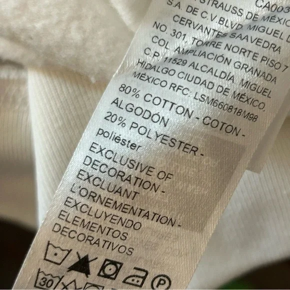 💕 Levi Strauss Signature White Canadiana Signature Hoodie XL - Picture 8 of 13